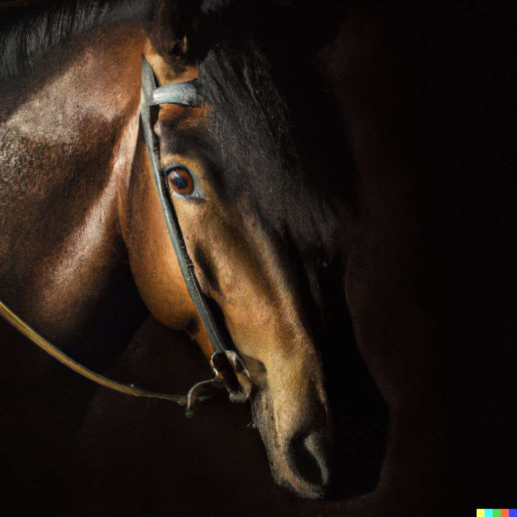 a horse, photograph taken by Joel Santos